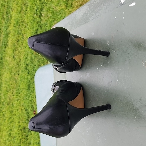 Coach Black Aliya Peep Toe Heels Pumps - Picture 4 of 9